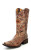 TN COGNAC/ MULTICOLOR  ETHNIC  PATTERN  SQ. TOE A3155