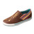 WOMENS SLIP ON SNEAKER - BROWN/MULTI PURPLE WCA0020