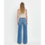 High Rise Raw Hem Wide A Line Jeans - LEGITIMATE