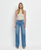 High Rise Raw Hem Wide A Line Jeans - LEGITIMATE