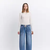High Rise Elastic Waistband Wide Barrel Jeans - UPSTANDING