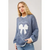 Bow Embroidered Loose Fit Sweater