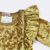Golden Velvet Ruffle Girls Dress