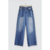 Seam Detail High Waist Wide Leg Jeans