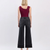 Super High Rise Cuffed Baggy Wide Jeans - Black