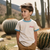 Youth Howdy Tee | Vintage Ringer - Beige