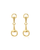 The Horsebit Stud Earrings - Gold