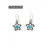 Navajo Handmade Turquoise Earrings-Harold Joe