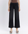 High Rise Cuffed Baggy Wide Jeans - Black
