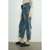 Barrel Denim Pants with Eyelet Waist