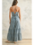 Tiered Bottom Detail Chambray Jumpsuit
