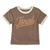 Feral Youth T-shirt | Vintage Ringer | Brown
