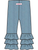 Girls & Toddler Light Wash Denim Ruffle Flare Pants