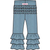 Girls & Toddler Light Wash Denim Ruffle Flare Pants