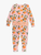 Baby Girls Orange You the Sweetest Bamboo Viscose Convertible Ruffle One Piece Pajama