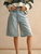 Relaxed Denim Shorts with Pleated