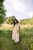 Western Print Dress - Cream