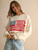 Flag Patch Front Detail Sweatshirts - Cream