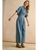 Chambray Denim Button Down Jumpsuit