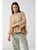 Oversize Washed Cable Sweater - Camel