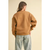 Brown Hawaii Boucle Letter Patch Sweat Shirt