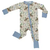 Saddle Up, Cowboy Toile - Long Sleeve Convertible Zip Pjs
