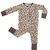 Classic Leopard - Long Sleeve Convertible Zip Pajamas
