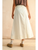 Mini Pleat Detailed Long Skirt - Cream