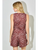 Horse Print Vest Top - BURGUNDY MULTI