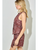 Horse Print Vest Top - BURGUNDY MULTI