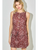 Horse Print Vest Top - BURGUNDY MULTI