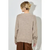 Horse Printed Knit Sweater - TAUPE