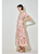 Western Square Neck Midi Dress