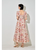 Western Square Neck Midi Dress