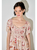 Western Square Neck Midi Dress