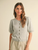 Puff Short Sleeve Button Down Knit Cardigan - SAGE