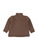Boys Heather Carafe Quilted Quarter Snap Sweatshirt - Brown