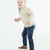 Boys Heather Oatmeal Quarter-Zip Sweater - Oatmeal
