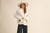 Horse Knit Sweater Cardigan - Ivory