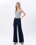 High Rise Dart Detail Wide Leg Jeans F6217