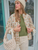 Floral Quilted Jacket with Ribbon Detail