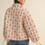 Floral Quilted Jacket with Ribbon Detail - IVORY RED