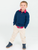 Boys Dark Navy Quarter-Zip Sweater - Navy