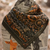 Western Harvest in Deep Juniper Silk Wild Rag Scarf