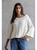 CABLE Knit Cropped Sweater - Cream