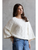 CABLE Knit Cropped Sweater - Cream