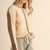 Whip Stitch Two-Tone Sweater - TAUPE BROWN