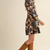 Exclusive Mixed Print Button Down Mini Dress - BLACK MULTI