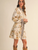 Exclusive Mixed Print Button Down Mini Dress - EGGSHELL MULTI