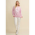 Horse Shoe Pullover Sweater - PINK
